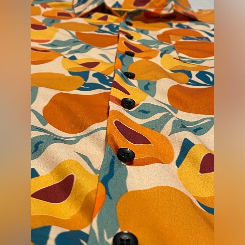 Kultured Misfits fruit print button down size small - Picture 3 of 4